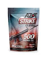 Шары для страйкбола Azot Strike Tracers, диаметр 6 мм (вес 0,25 г) трассирующие (0,5 кг)