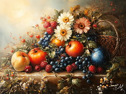 Пазл Алма мини 150 деталей. Фруктовый натюрморт