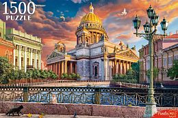 Пазл Рыжий Кот 1500 деталей: Вид на Исаакиевский собор