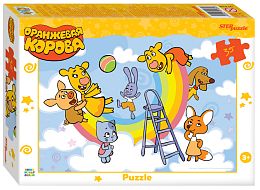 Пазл Step puzzle 35 деталей: Оранжевая корова (new 1)