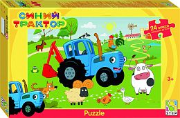 Пазл Step puzzle 24 Maxi деталей: Синий трактор
