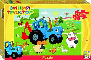 Пазл Step puzzle 24 Maxi деталей: Синий трактор