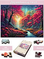 Пазл деревянный Алма 500 деталей Волшебство природы. Сказочный лес