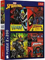 Пазл Trefl 2х200 деталей: Человек-паук днем и ночью