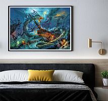 Пазл Clementoni 3000 деталей: Подводная битва