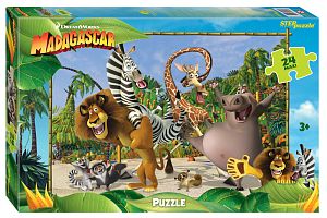 Пазл Step puzzle 24 Maxi деталей: Мадагаскар - 3 (DreamWorks)