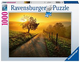 Пазл Ravensburger 1000 деталей: Пейзаж в утреннем солнце