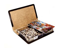 Пазл Алма ПРЕМИУМ деревянный 1000 деталей. Города и страны. Осенний колорит