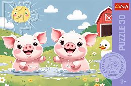 Пазл Trefl 30 деталей: Счастливая жизнь в деревне
