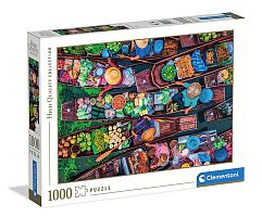 Пазл Clementoni 1000 деталей: Рынок на лодках в Таиланде