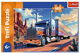 Пазл Trefl 160 деталей: Грузовик на дороге