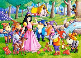 Пазл Castorland 60 деталей: Белоснежка и 7 гномов - 2