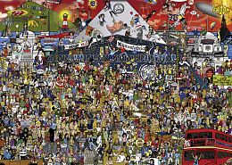 Пазл Heye 2000 деталей: История британской поп-музыки