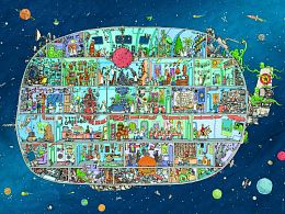 Пазл Heye 1500 деталей: Космический корабль