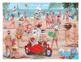 Пазл Pintoo 1200 деталей: Питер Эддерли. Нудистский пляж (18+)