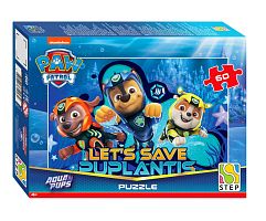 Пазл Step puzzle 60 деталей: Щенячий патруль. Аква