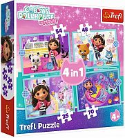 Пазл Trefl 35#48#54#70 деталей: Большое приключение Гэбби