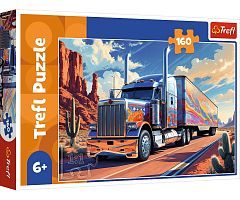 Пазл Trefl 160 деталей: Грузовик на дороге