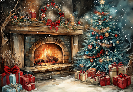 Пазл Алма ПРЕМИУМ деревянный 1000 деталей. Новый год. Тихий час волшебства