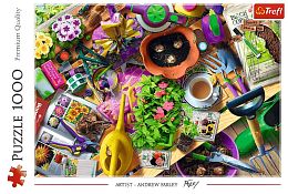 Пазл Trefl 1000 деталей: Уборка в саду