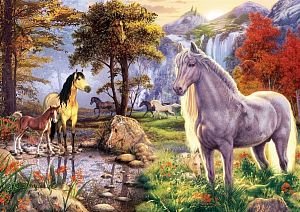 Пазл Art Puzzle 1000 деталей: Затаившиеся лошади