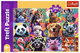 Пазл Trefl 300 деталей: Забавные портреты животных