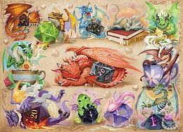 Пазл Cobble Hill 500 деталей: Драконы D20