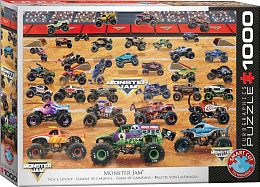 Пазл Eurographics 1000 деталей: Monster Jam - Модельный ряд грузовиков