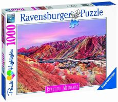 Пазл Ravensburger 1000 деталей: Радужные горы. Китай