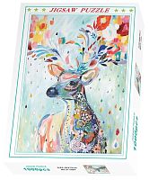 Пазл Royaumann 1000 деталей: Акварельный олень