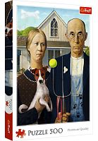 Пазл Trefl 500 деталей: Американская готика. Издание для собак