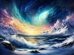 Пазл Алма мини 150 деталей. Сияние Севера