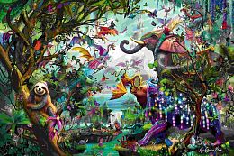 Пазл Ravensburger 4000 деталей: Тропические драконы