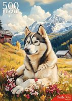 Пазл Рыжий Кот 500 деталей: Собака в горах