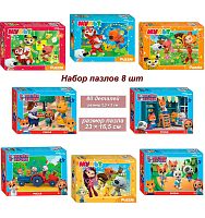 Набор 8 пазлов по 80 деталей: Riki
