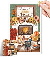 Пазл Pintoo 1000 деталей: Оливия Гиббс. Уютный осенний камин