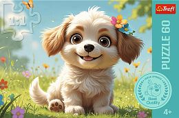 Пазл Trefl 60 деталей: Будь щенком!
