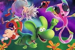 Пазл Trefl 100 деталей: Дракон Диплодок и его друзья