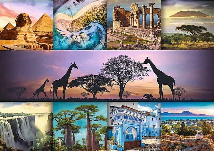 Пазл Trefl 1000 деталей: Коллаж - Африка
