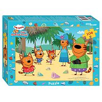 Пазл Step puzzle 104 деталей: Три кота (АО СТС)