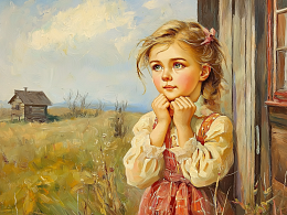 Пазл деревянный Алма 500 деталей. Самые прекрасные. Девочка с косичками у дома