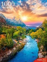 Пазл Рыжий Кот 1000 деталей: Речной пейзаж