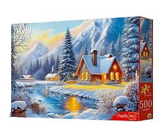 Пазл Рыжий Кот 500 деталей: Зимний пейзаж