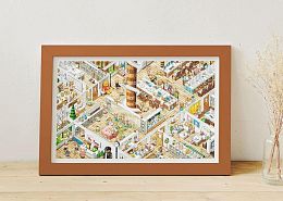 Пазл Pintoo 1000 деталей SMART. Офис