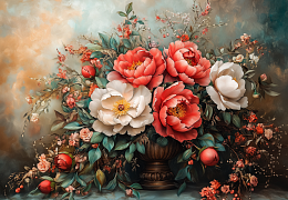 Пазл деревянный Алма 1000 деталей. Цветы и натюрморты. Букет летнего счастья