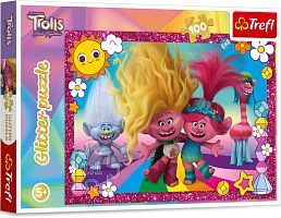 Пазл Trefl 100 деталей: Блестящие тролли