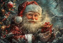 Пазл Алма ПРЕМИУМ деревянный 1000 деталей. Новый год. В царстве снега и ёлок