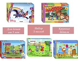 Набор Step Puzzle для детей 5 шт 35 деталей: Мультфильмы-14