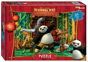Пазл Step puzzle  35 деталей: MAXI Кунг-фу Панда (DreamWorks, Мульти)