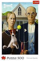 Пазл Trefl 500 деталей: Американская готика. Издание для собак